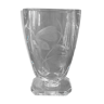 Crystal vase carved fish decoration