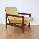 Fauteuil Vintage en Velours Olive, Années 70