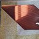 Petite table basse / Bout de canapé géométrique années 50-60