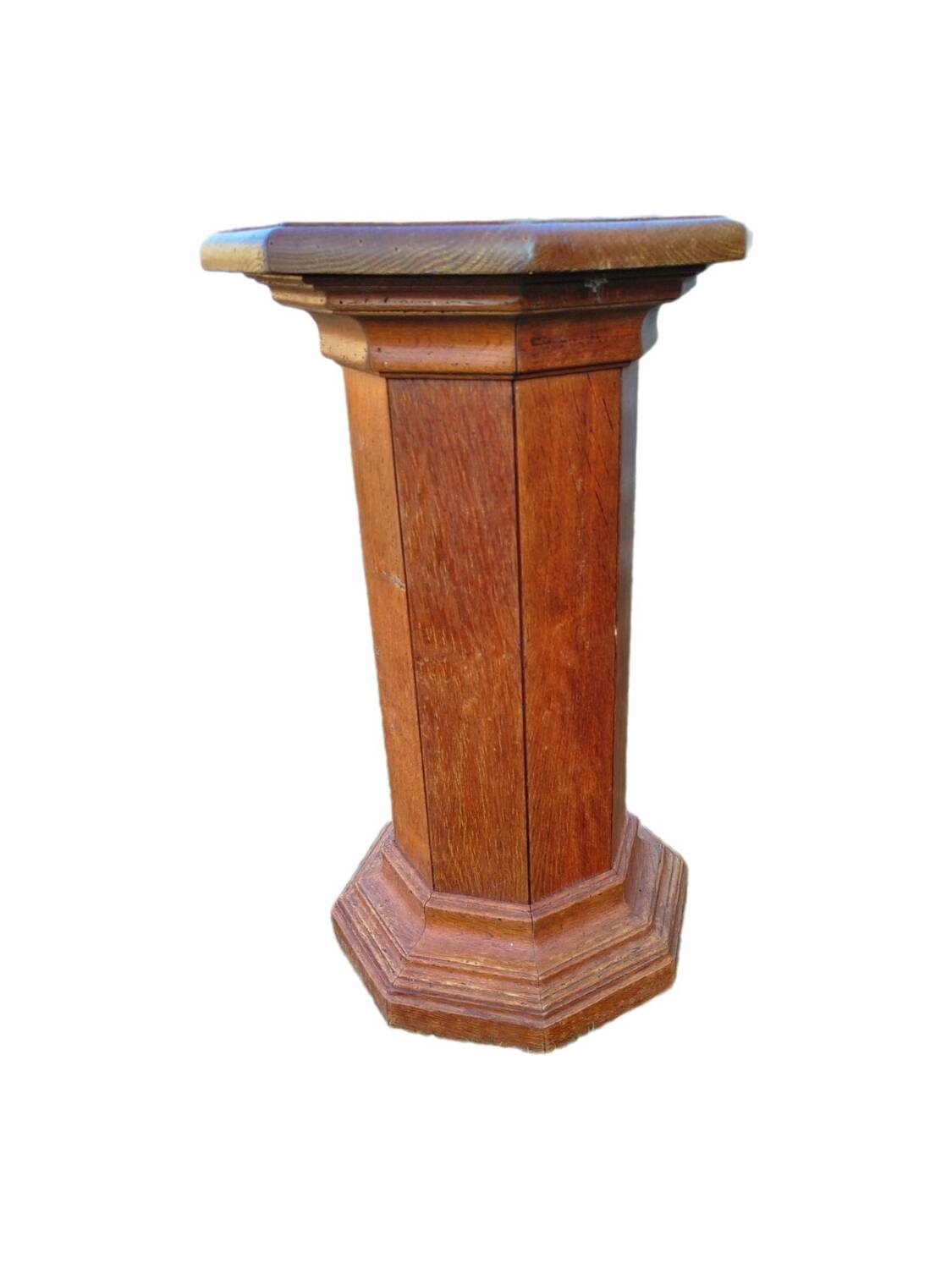 Solid oak column 1900