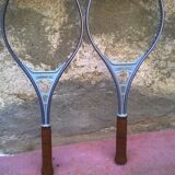 Pair of vintage tennis rackets