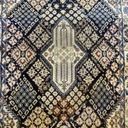 Carpet from the Irian region, 20th century, made of wool and silk.