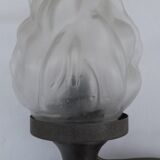 Metal wall lamp with flare