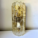 Glass & Brass wall sconces design by Carl Fagerlund for Orrefors /Lyfa