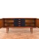 Mid-Century Op-Art Hand-Painted Teak Sideboard by Gustav Bahus, 1960s