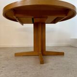 Vintage 70s Scandinavian design oak extendable table