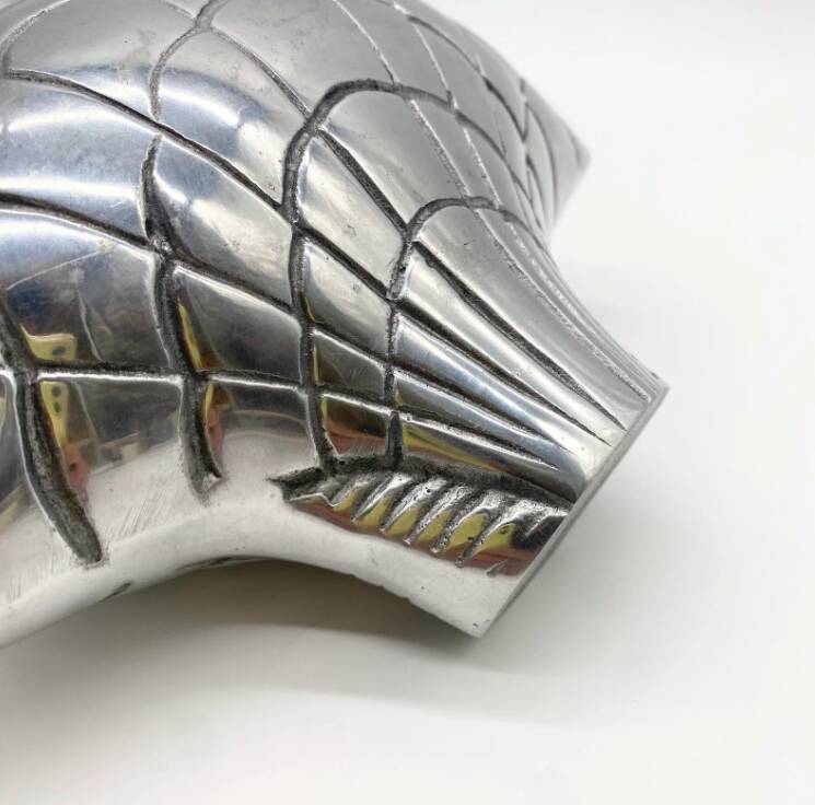 Vase "Coquillage II" / Cast aluminum - 1980s