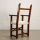 Group of 3 antique armchairs and a walnut chair, Italy, early 19th century.