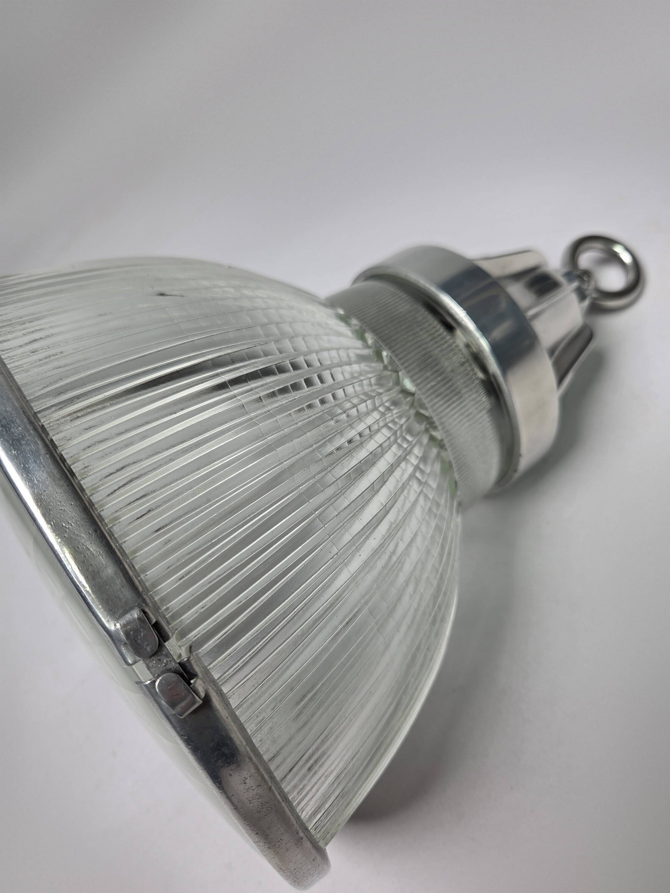 Holophane industrial lamp.