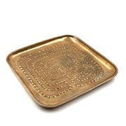Modern solid brass tray / vide poche, Atelier Ventrella Italy 1980s