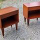Pair of vintage bedside tables from the 60s in Scandinavian style