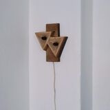 Dutch organic form ceramic wall sconce | 1960s