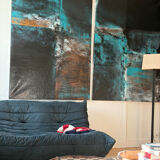 Navy blue Ligne Roset Togo sofa