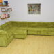 Mid-century corduroy modular sofa, 1970s