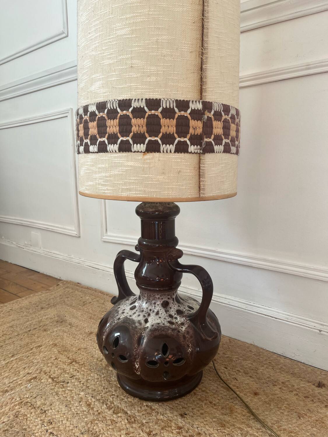 Lampe de sol en céramique, 1970