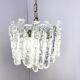 Ice crystal pendant light by Kalmar, 1960s