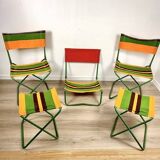 Vintage Folding Chair Set