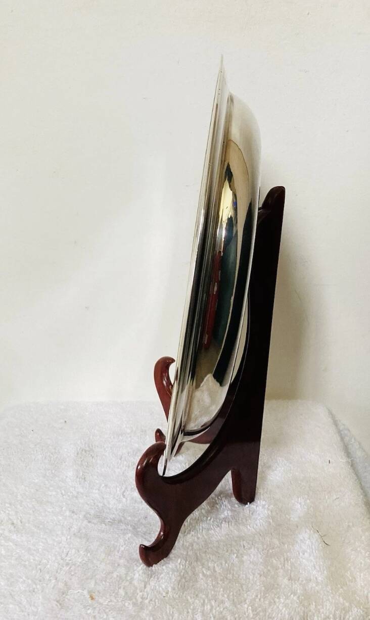 Christofle dish in hallmarked silver-plated metal, mid-20th century