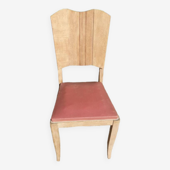 Art deco chair air-gummed solid wood skai