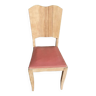 Art deco chair air-gummed solid wood skai