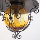 Wrought iron lantern vintage