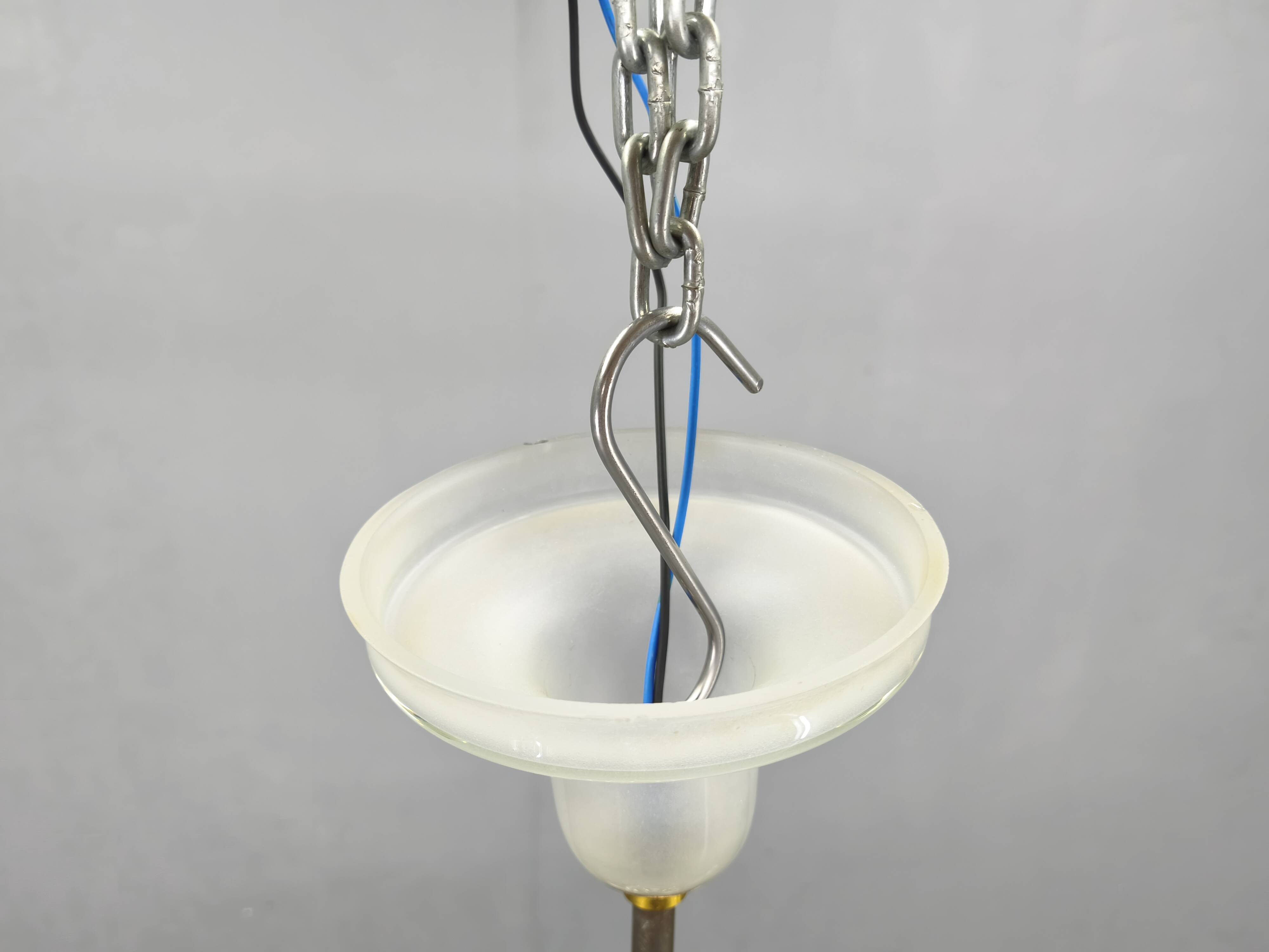 Art Deco lustre produced in Czechoslovakia during the 1940s.