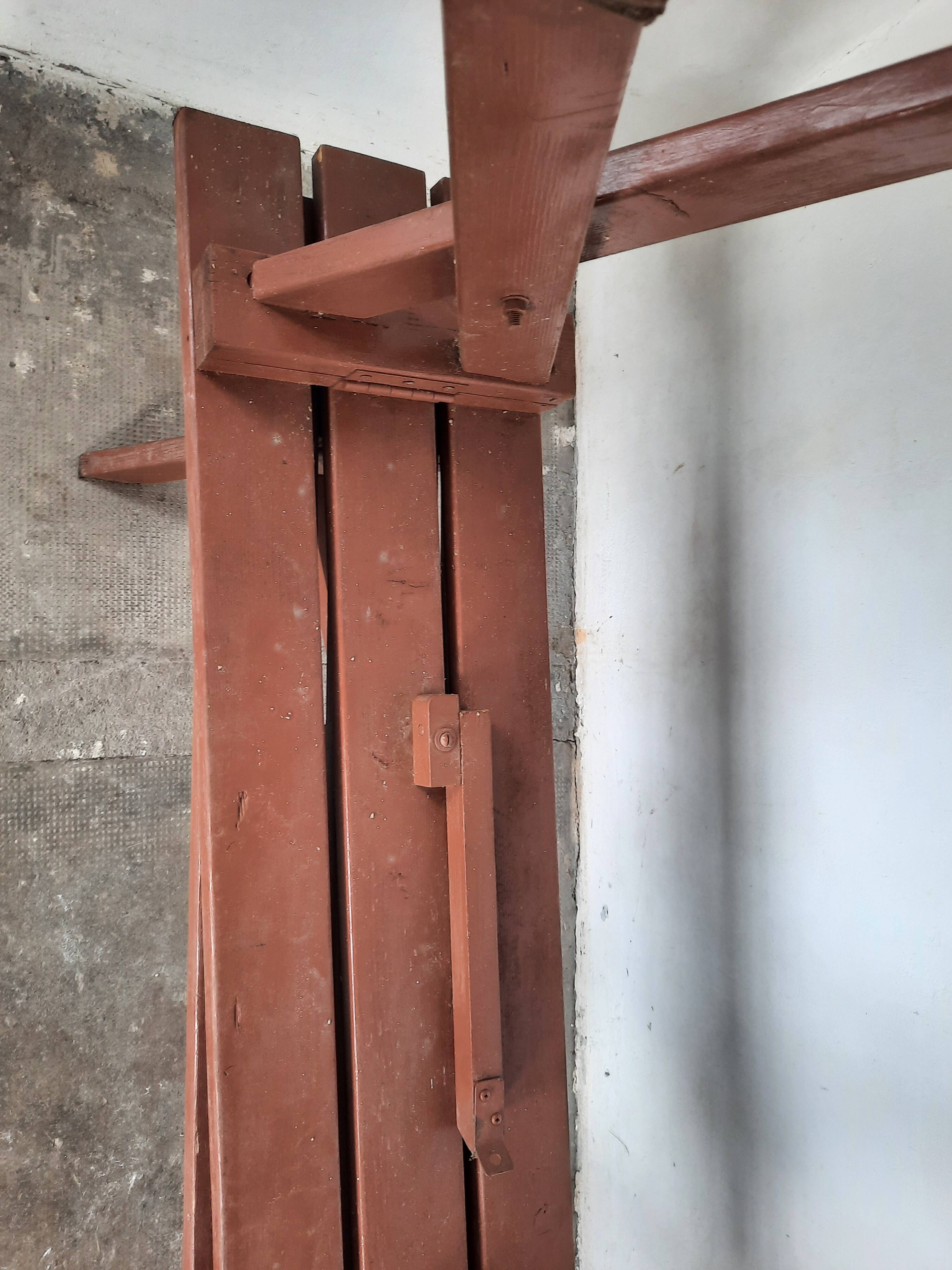 Paire de bancs pliant de  jardin  en bois