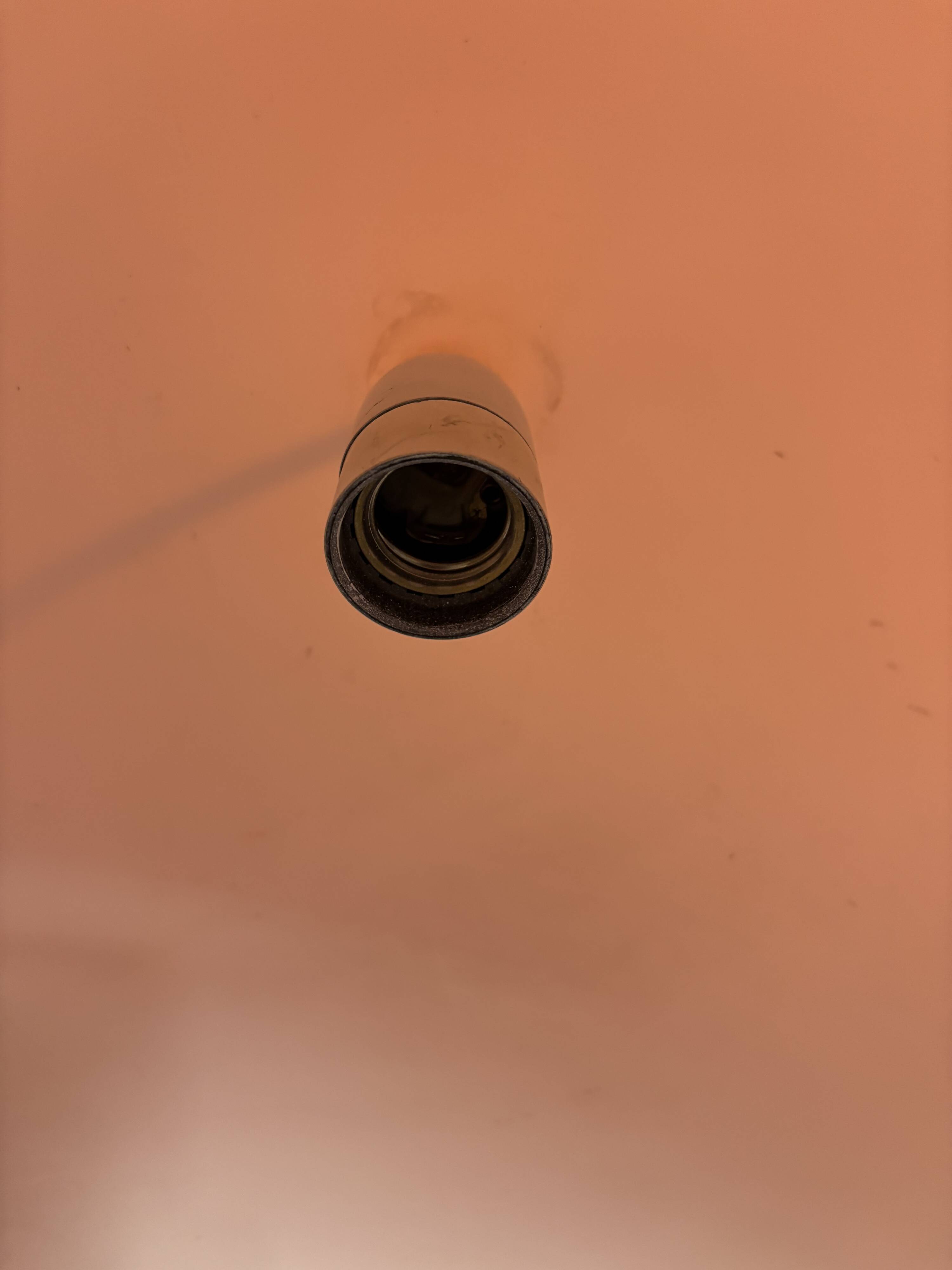 Space Age orange pendant light 1970