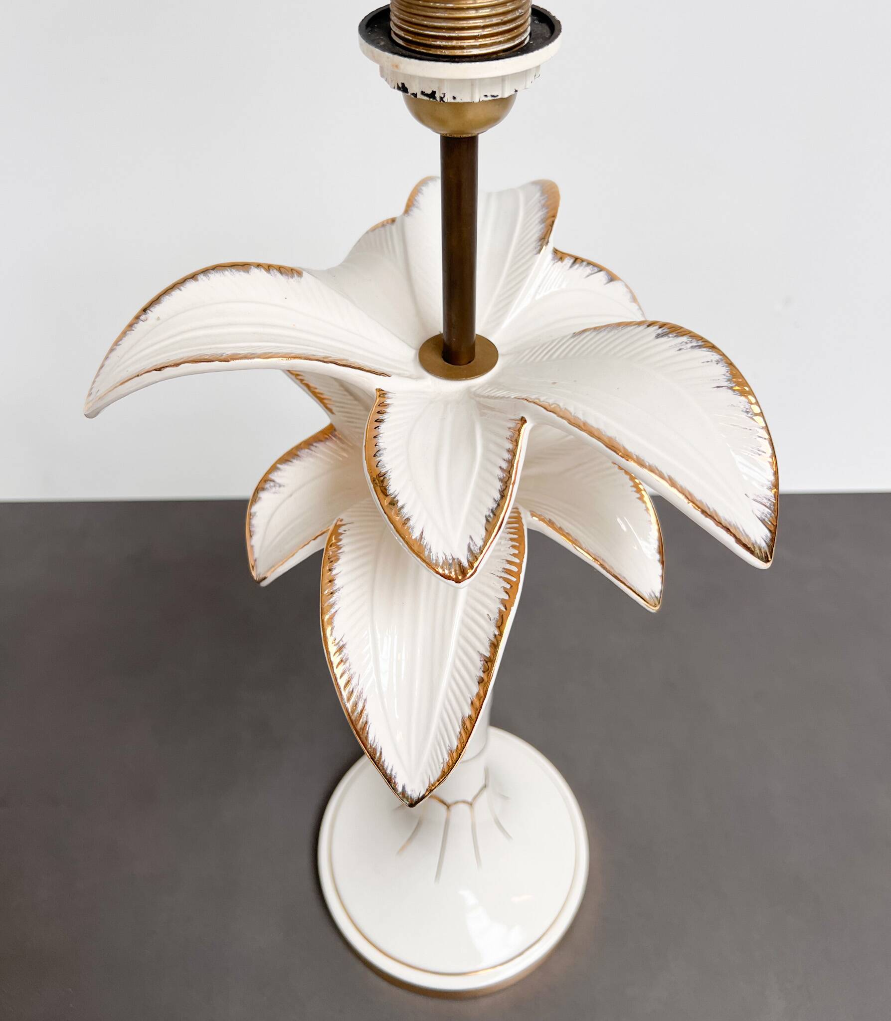 Palm tree lamp attributed to Tommaso Barbi, 1970s
