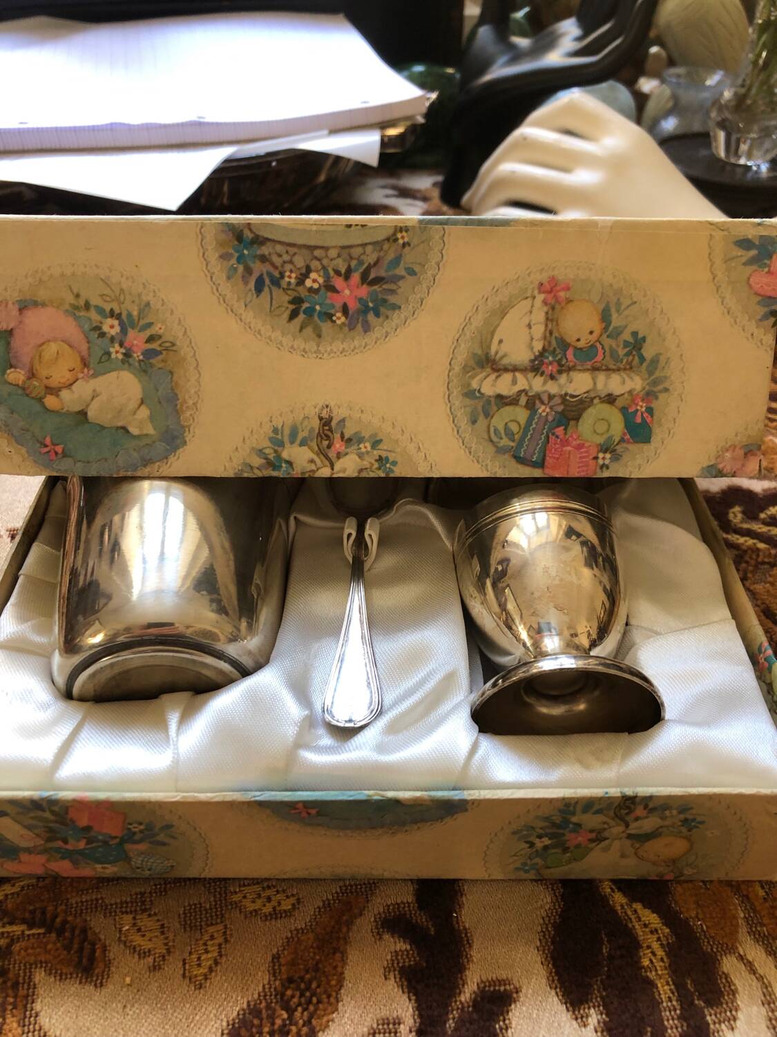 Silver-plated birth set