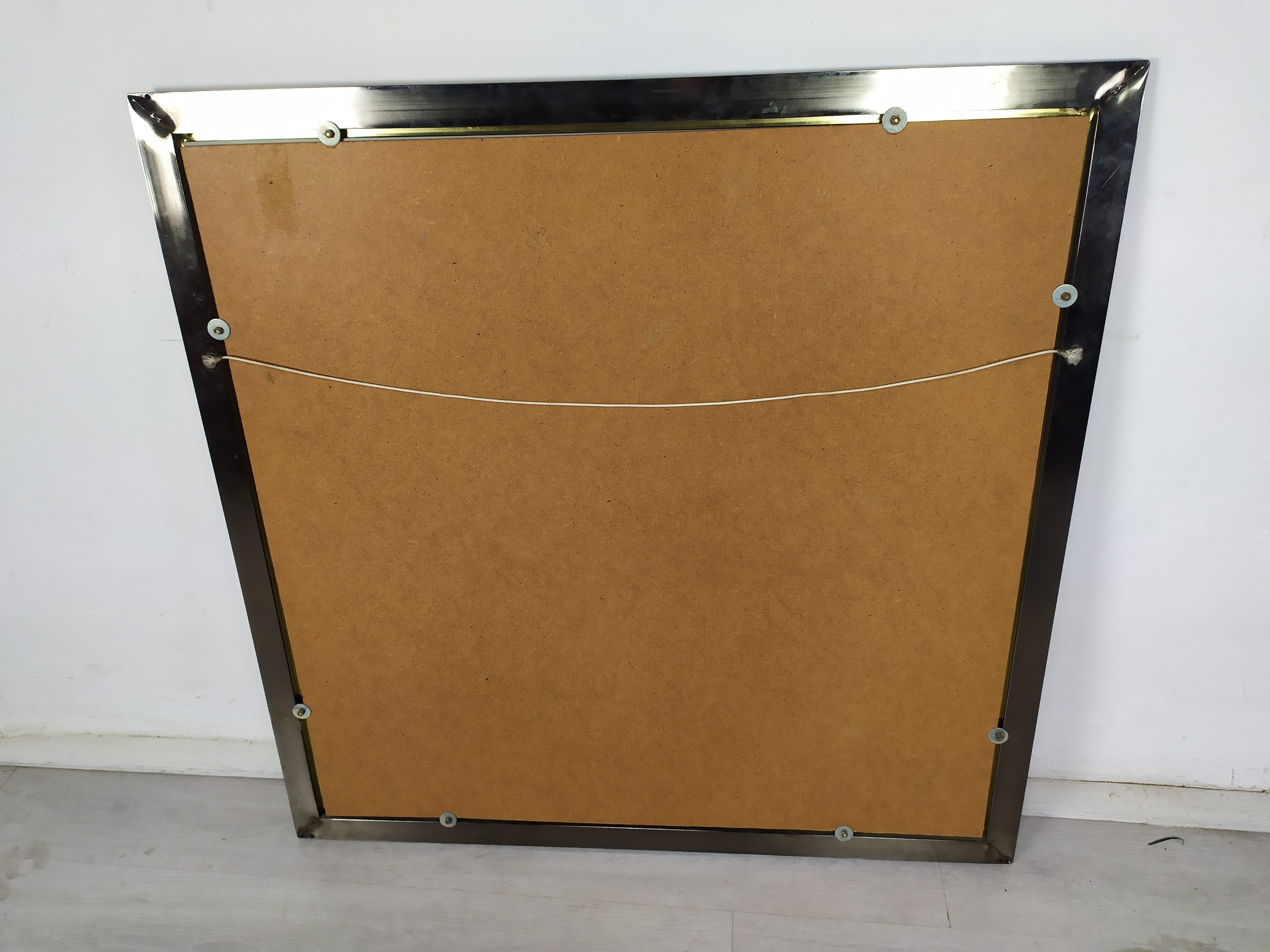 Mirror square brass design