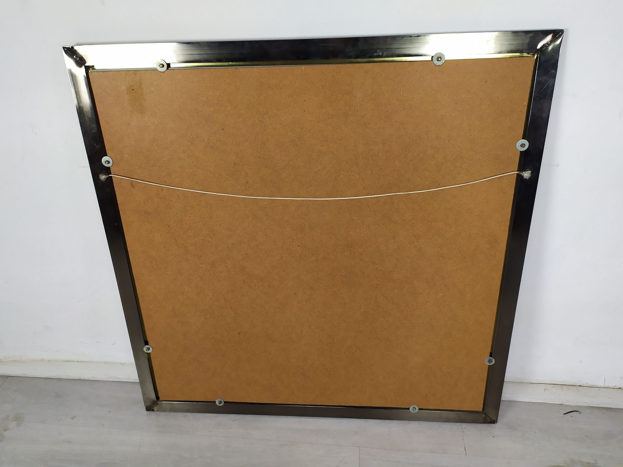Mirror square brass design