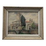 Watercolor paper church of st just de valcabrere haute garonne 31, r. chausson