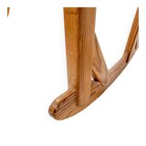 Mid-century rocking chair in pine and sheepskin by Yngve Ekström, Sweden.