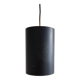 Set of 3 black cylinder pendant lamps, by Eila & John Meiling for Louis Poulsen, Denmark 1967