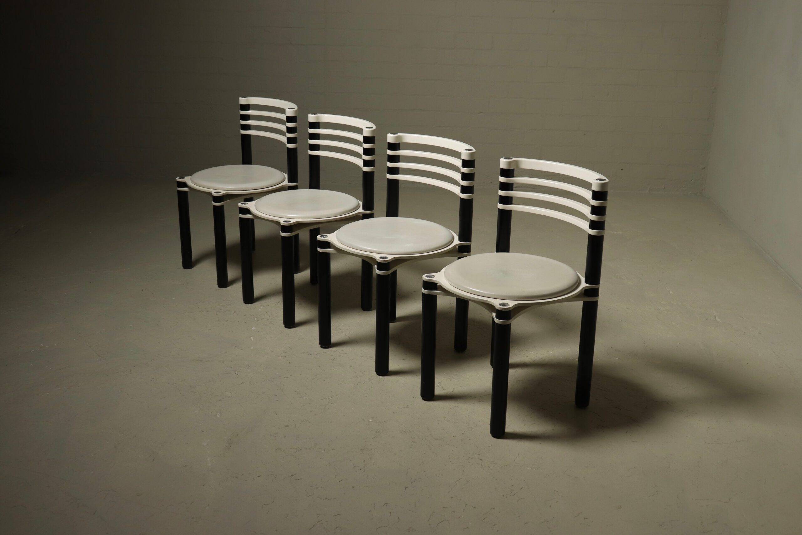 Set of 4 dining chairs model 6800 by Kurt Thut for Dietiker, 1980s