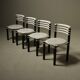 Set of 4 dining chairs model 6800 by Kurt Thut for Dietiker, 1980s