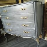 Patinated chest of drawers Louis XV style