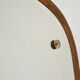 1960s Scandinavian oval mirror in oak