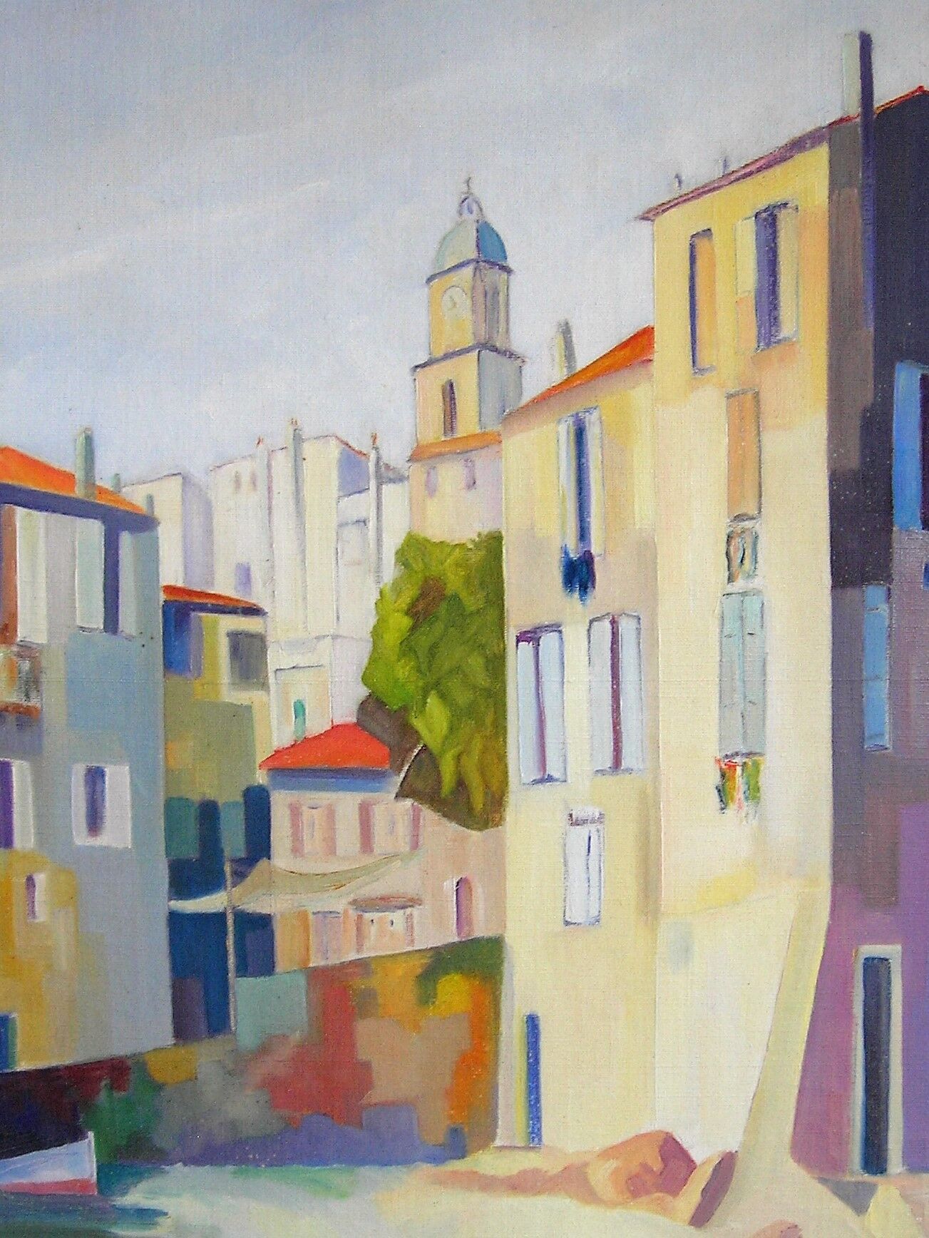 Village en bord de méditerranée