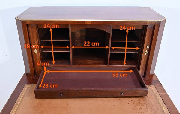 Bureau à Cartonnier en Acajou, époque Directoire – Début XIXe