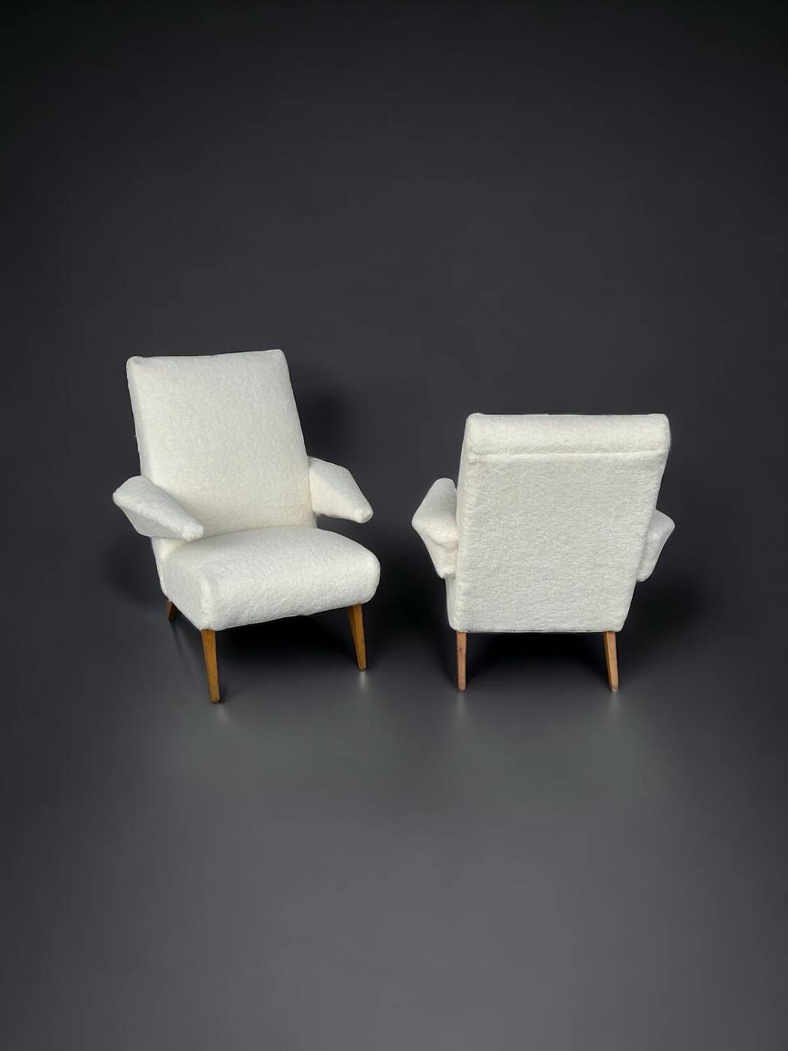 Pair of vintage armchairs from the 1950s-60s refurbished