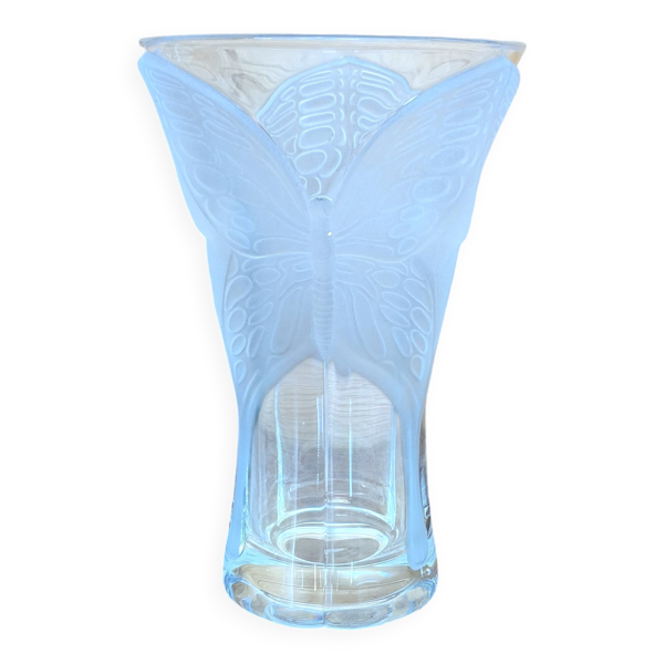 Vase art déco en cristal d'Arques