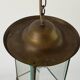 Art Deco ceiling light in brass and glass, 1940s, Germany