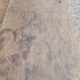 Old rustic farm table in solid oak 19th - 1m12
