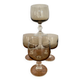 Set of 4 Luminarc wine glass model "Domaine"