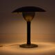 Italian desk / table mushroom lamp in brushed metal, 1950s