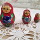 5 red russian dolls