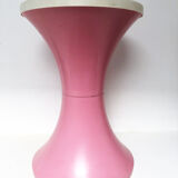 Pink and white "Tam Tam" stool, 1970