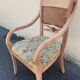 Fauteuil cabriolet palecek – bois brut & cannage